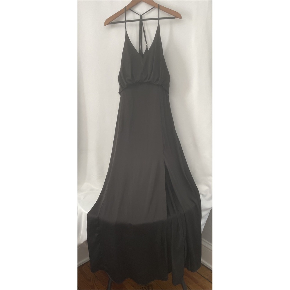 NWT Black Maxi Dress Spaghetti Straps Size Small Festival Vacation Beach Party